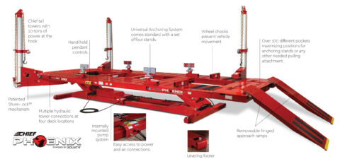 Chief PHOENIX™ Pulling Rack | Southern California Collision Equipment